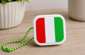 Italian Flag Fidget Clicker Keychain – 3D Printed Sensory Clicker