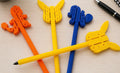 4 Piece Pokemon Flex Pen Set | 3D Printed Articulated Pens | Cute Desk Accessories | Fidget Pens for Kids, Students & Teachers