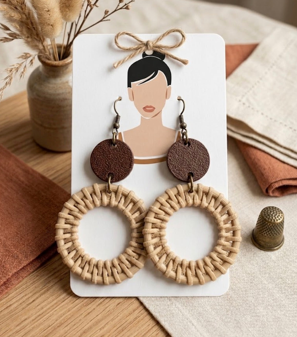 3D Printed Boho Dangle Earrings