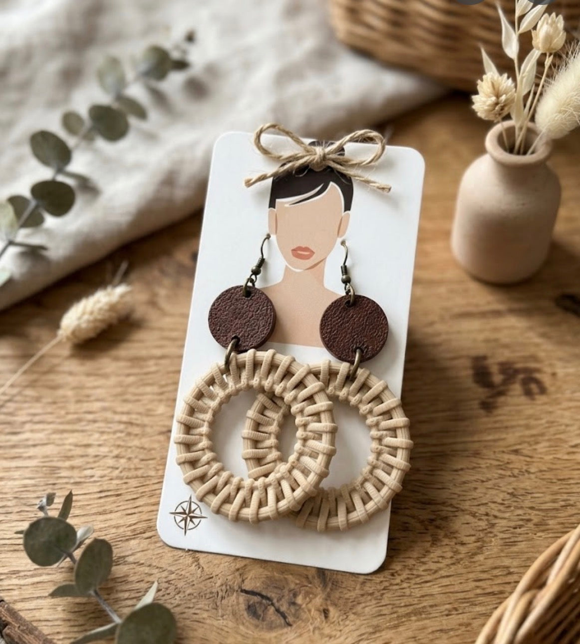 3D Printed Boho Dangle Earrings